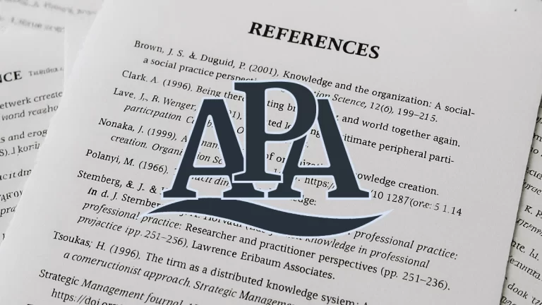 فهرست منابع APA