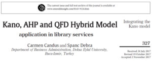مدل ترکیبی کانو و AHP-QFD